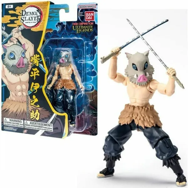 Figuuri, jossa liikkuvat raajat Bandai Demon Slayer  Inosuke Hashibira