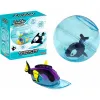 Set of Bath time Animals Lansay Zhu Zhu Aquarium 12 x 21 x 21 cm