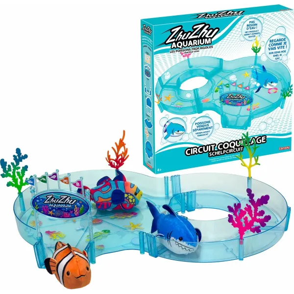 Set of Bath time Animals Lansay Circuit Coquillage Zhu Zhu Aquarium Plastic
