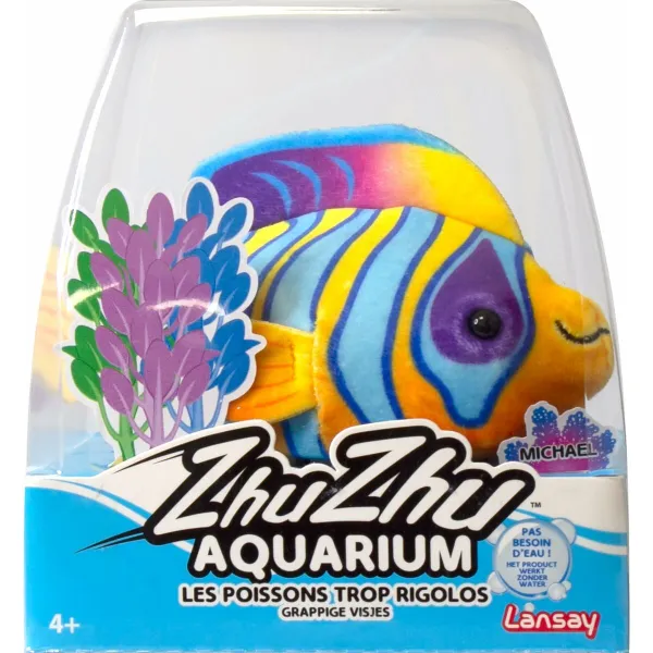 Interactive Pet Lansay Zhu Zhu Aquarium Crystal Le Poisson Ange Royal 9 x 15 x 14 cm