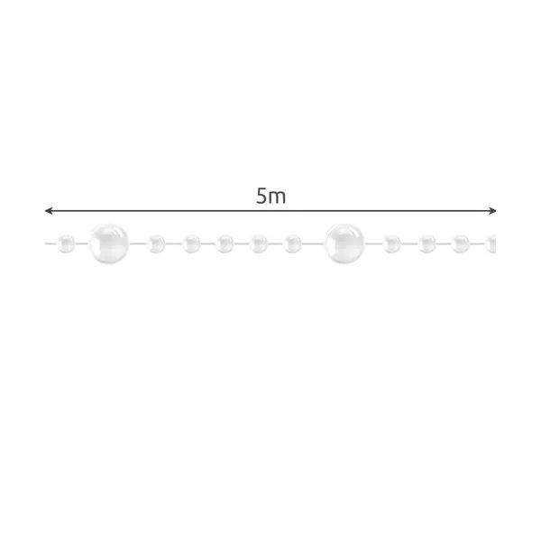 Christmas tree garland - pearls 5m Ruhhy 22499
