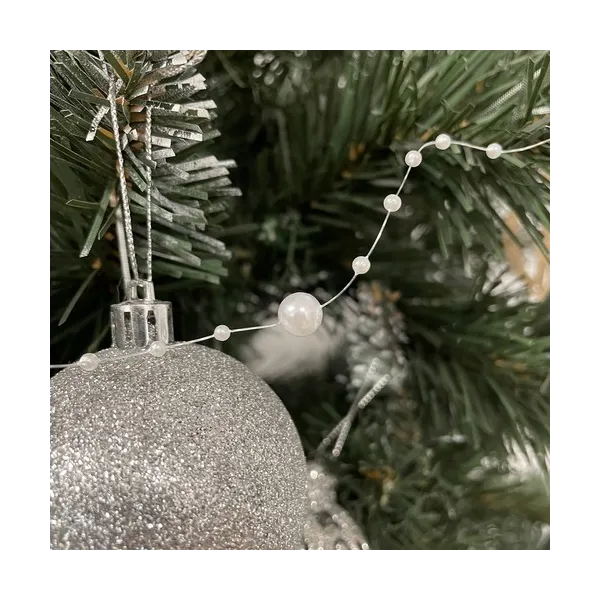 Christmas tree garland - pearls 5m Ruhhy 22499