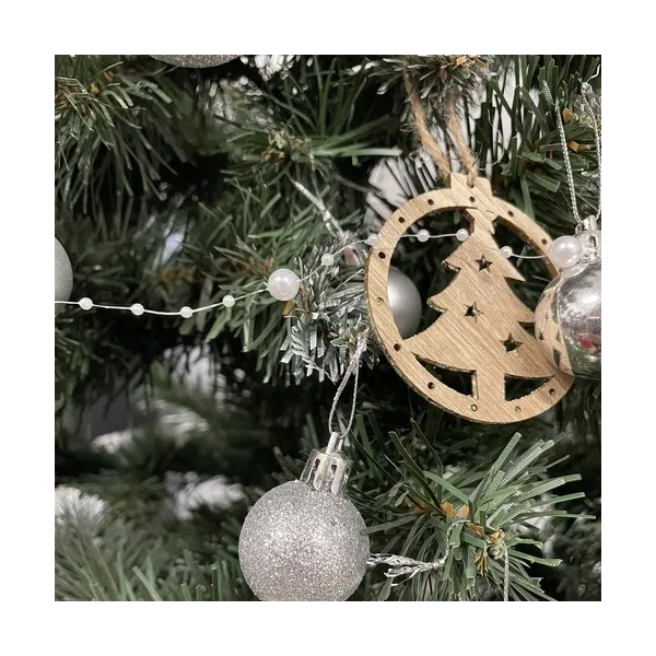 Christmas tree garland - pearls 5m Ruhhy 22499
