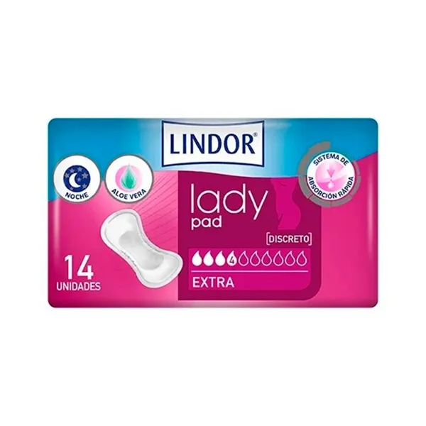 Hartmann Lindor Lady Pad Extra 4 Drops 14U