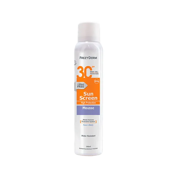 Frezyderm Sun Screen Mousse Spf30+ 200ml