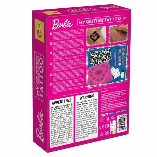 Pagaidu Tetovējumi Lisciani Giochi My Glitter Tatoo Purpurīns 20 Daudzums
