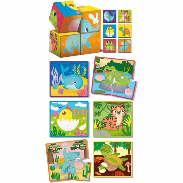 Educational Game Lisciani Giochi Cubes & Puzzle