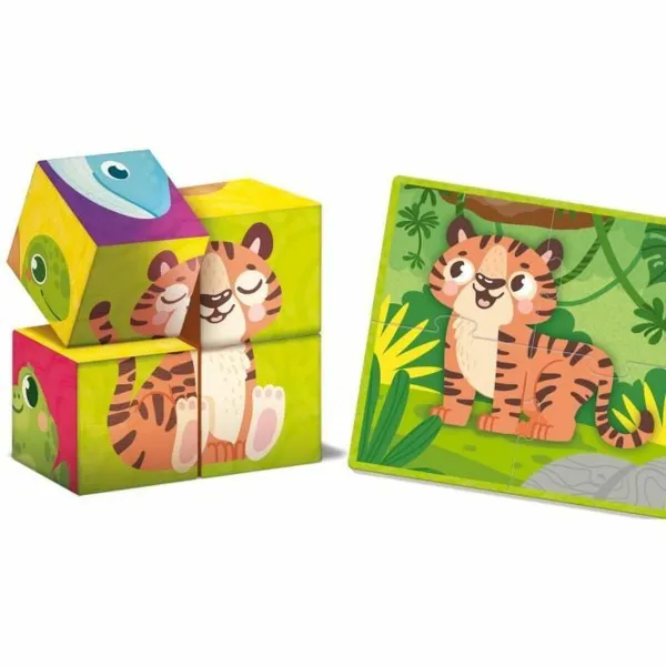 Opettavainen peli Lisciani Giochi Cubes & Puzzle