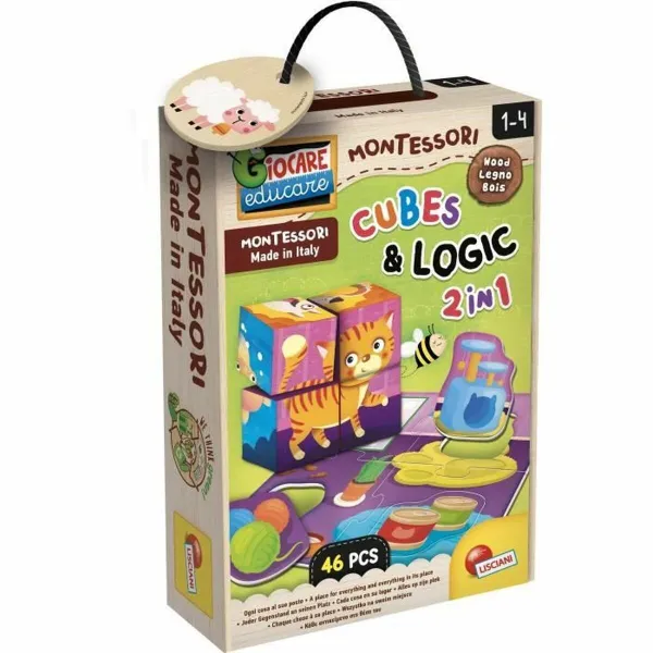 Edukacinis žaidimas Lisciani Giochi Cubes & Logic 2 in1 (FR)