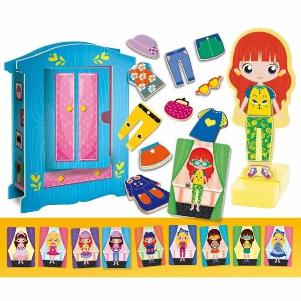 Opettavainen peli Lisciani Giochi Magnetic Fashion Doll (FR)
