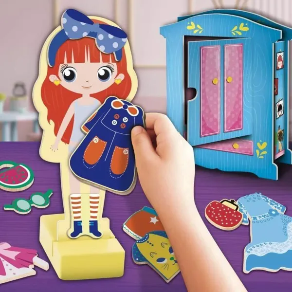 Opettavainen peli Lisciani Giochi Magnetic Fashion Doll (FR)