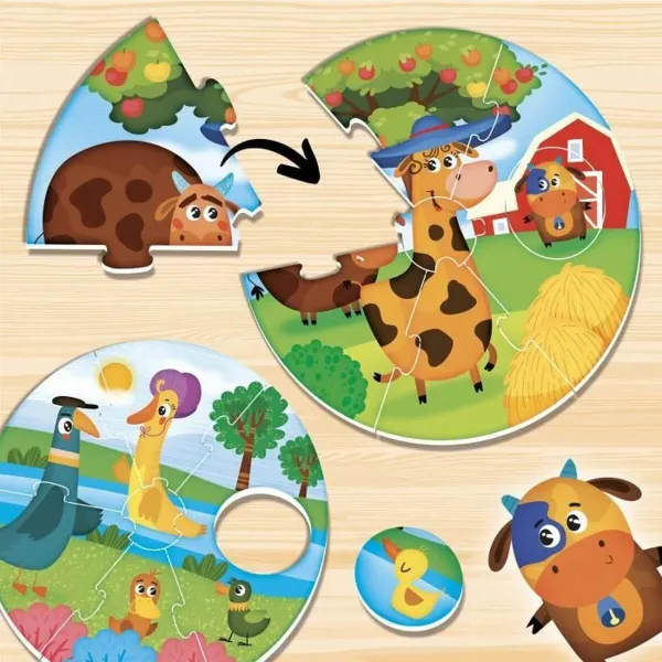 Opettavainen peli Lisciani Giochi Montessori Baby Round Puppies (FR)