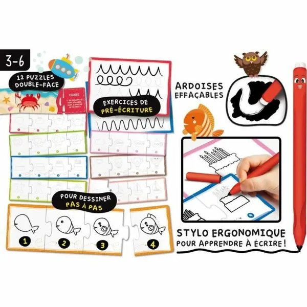 Hariv mäng kolm ühes Lisciani Giochi École de Dessin (FR)