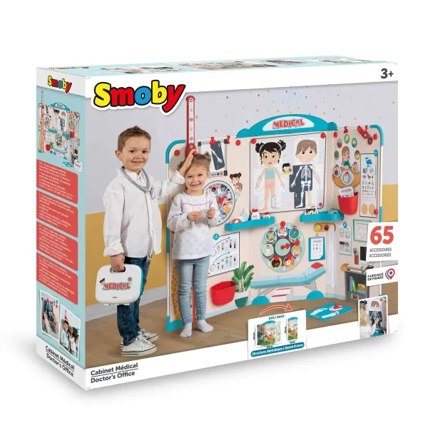 Rotaļu Ātrās Palīdzības Komplekts ar Piederumiem Smoby Cabinet Medical