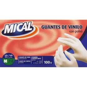 Vienreizlietojamie Cimdi Mical VINILO TALLA M M (100 gb.)