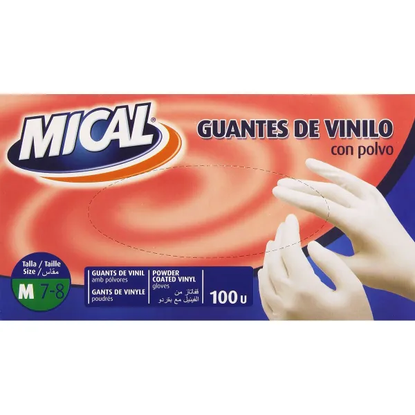 Vienreizlietojamie Cimdi Mical VINILO TALLA M M (100 gb.)