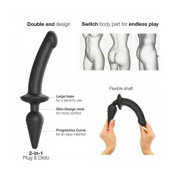 Dildo Strap-on-me Melns