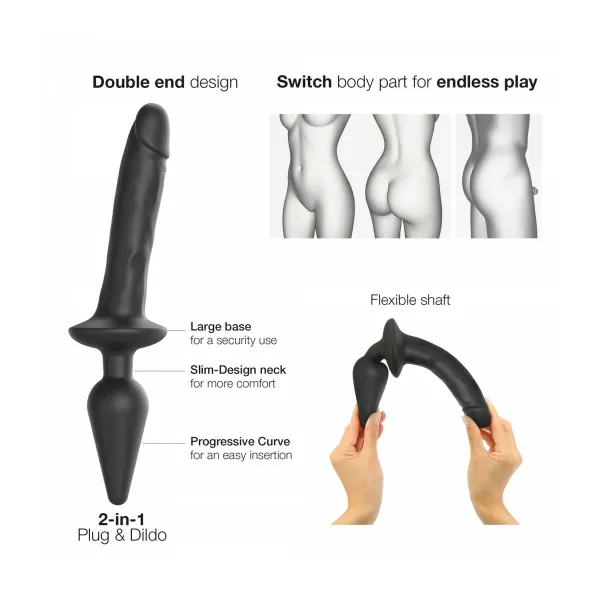 Dildo Strap-on-me Melns