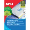 Клейкие этикетки Apli 1264 100 Листья 210 x 148 mm Белый
