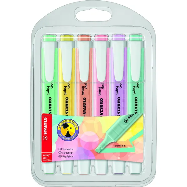 Fluorescējošo Marķieru Komplekts Stabilo 275/6-08 (4 Daudzums)
