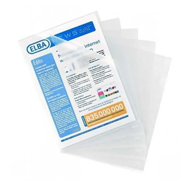 Dokumendimapp Elba 400005376 Läbipaistev 100 Ühikut