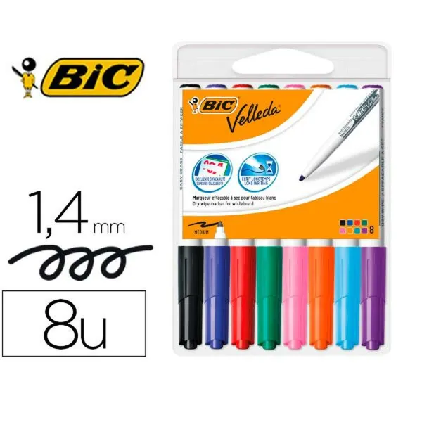 Lentos žymeklis Bic 503844 Spalvotas 8 Dalys