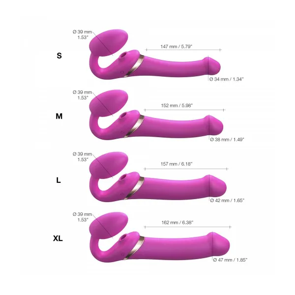 Vibrators Strap-on-me 6017449 Rozā L