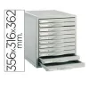Modular Filing Cabinet Archivo 2000 8409C Aluminium Grey 9 drawers