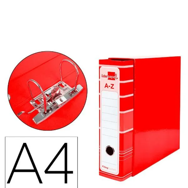 Rengaskansio Liderpapel AZ16 Punainen A4 (1 osaa)