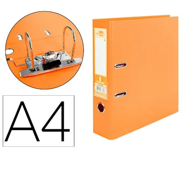 Gredzenveida stiprinājums Liderpapel AZ68 Oranžs A4 (1 gb.)