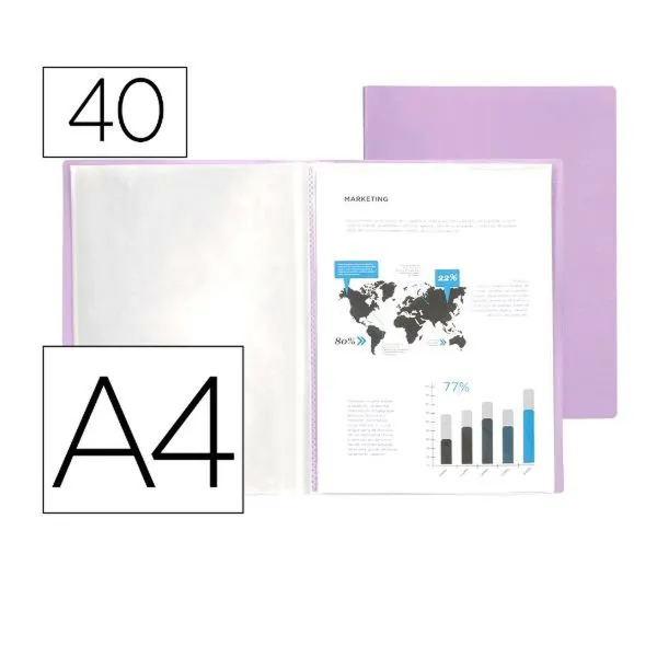 Dokumentų segtuvas Liderpapel EC81 Alyvinė A4