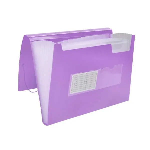 Papkė su skyriais Liderpapel FU38 Alyvinė A4