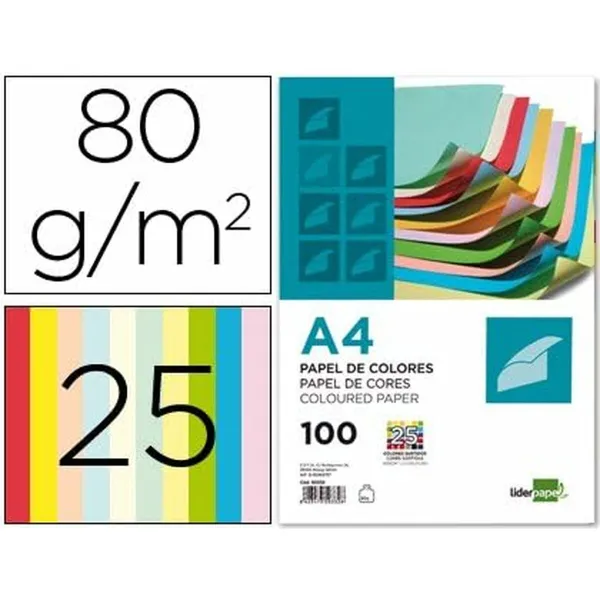 Kancelejas Komplekts Liderpapel PC62 Daudzkrāsains 100 Loksnes