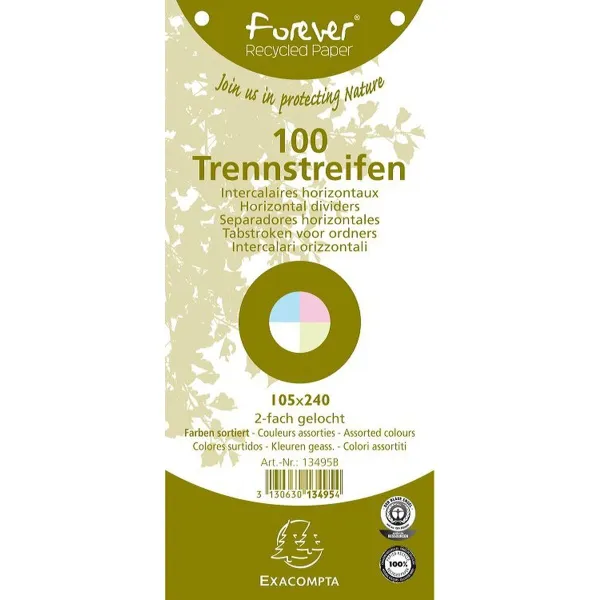 Seperators Exacompta 13495B Multicolour (100 Units)