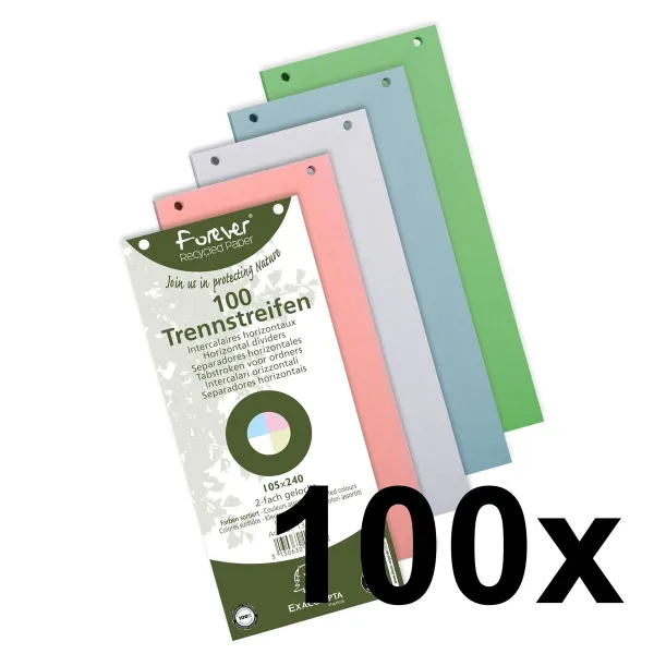 Atdalītāji Exacompta 13495B Daudzkrāsains (100 gb.)
