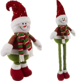 Jouluinen lumiukko - Teleskooppinen 95 cm Ruhhy 22331