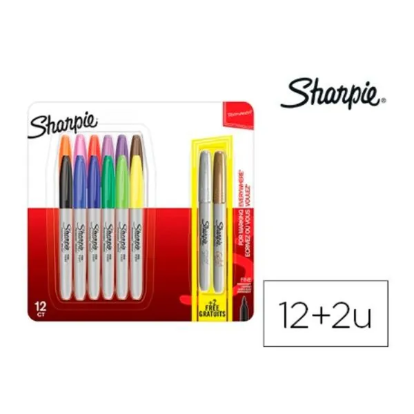 Набор маркеров Sharpie 2061126 Разноцветный 1 mm 14 Piese