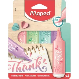 Highlighter Maped 740308 Green 4 Pieces (4 Units)