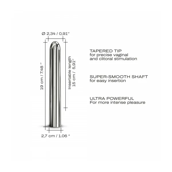 Vibratorius Dorcel Sidabras