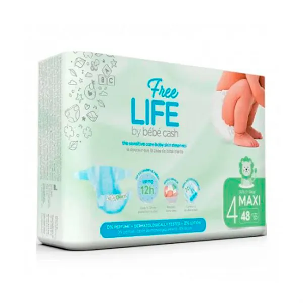 Freelife Bebecash Nappy 4 Maxi 7-18kg 48U