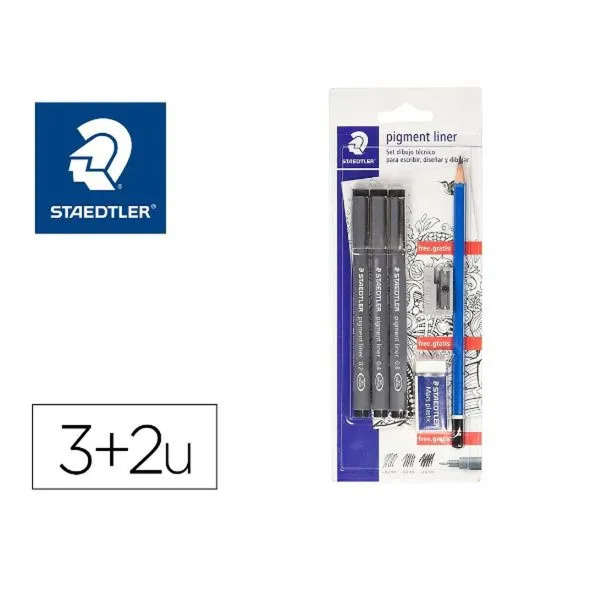 Nuolatinis žymeklis Staedtler 308 SBK3P2 Juoda (3 Dalys)