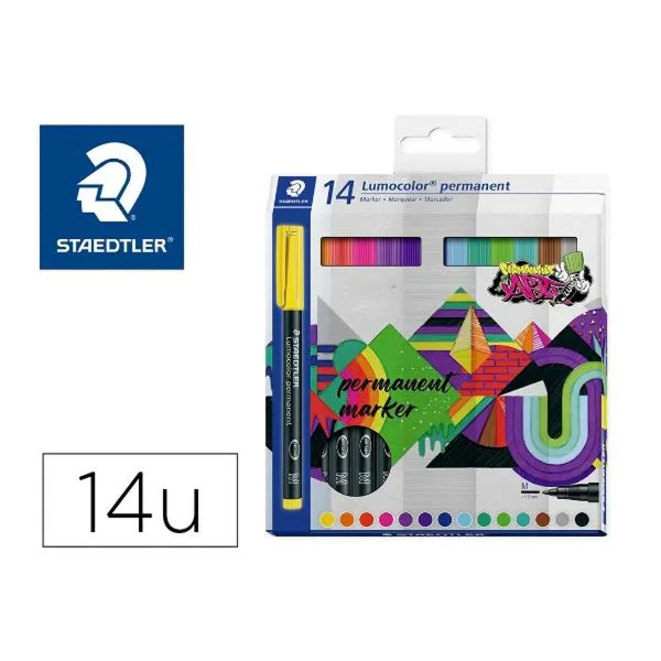 Permanent marker Staedtler 317 C14 1 mm Multicolour