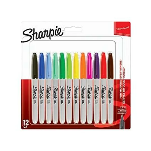 Žymeklių rinkinys Sharpie 2065404 Spalvotas 1 mm 12 Dalys