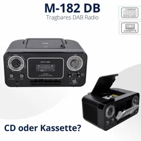 Raadio-kassetimängija Muse M182RDC