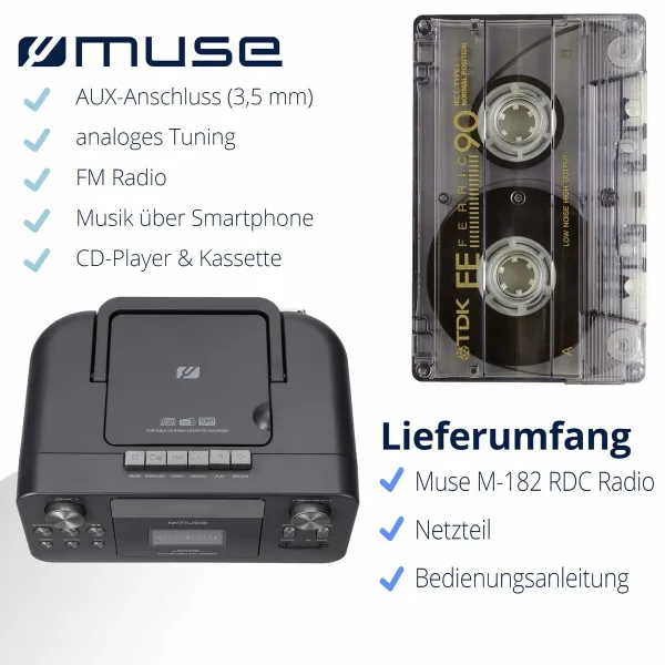 Radio kasete Muse M182RDC