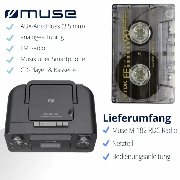 Radio kasete Muse M182RDC