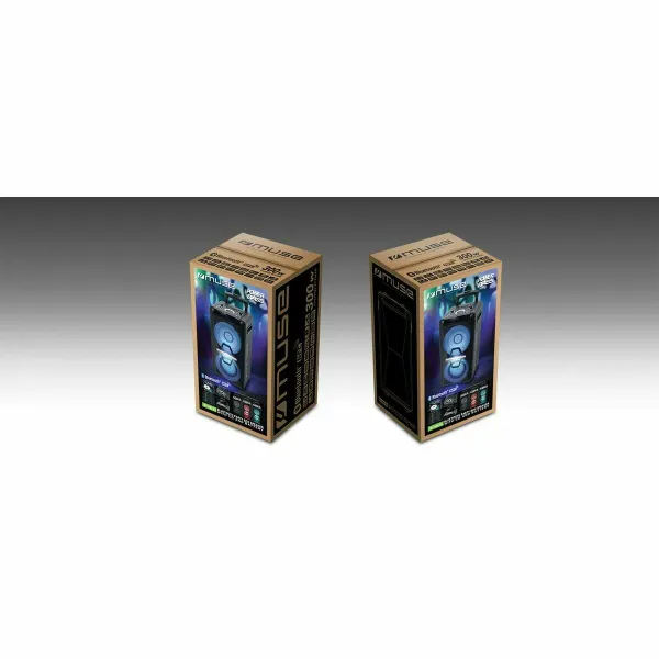Portable Speaker Muse M-1920 DJ Black 300 W