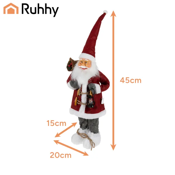 Joulupukki - Joulufiguuri 45cm Ruhhy 22352