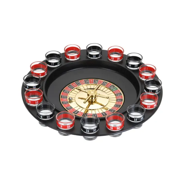 Gėrimo rinkinys Casino Roulette ‎90267 18 pcs stiklas