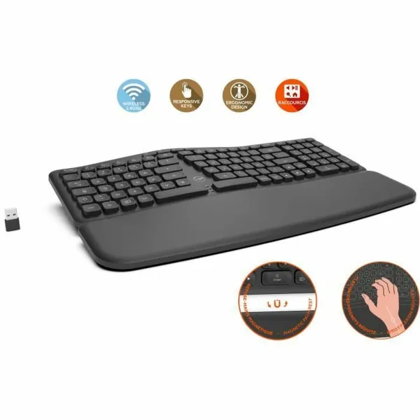 Bluetooth Klaviatuur Mobility Lab MOBILITY LAB - ML313153 Must AZERTY